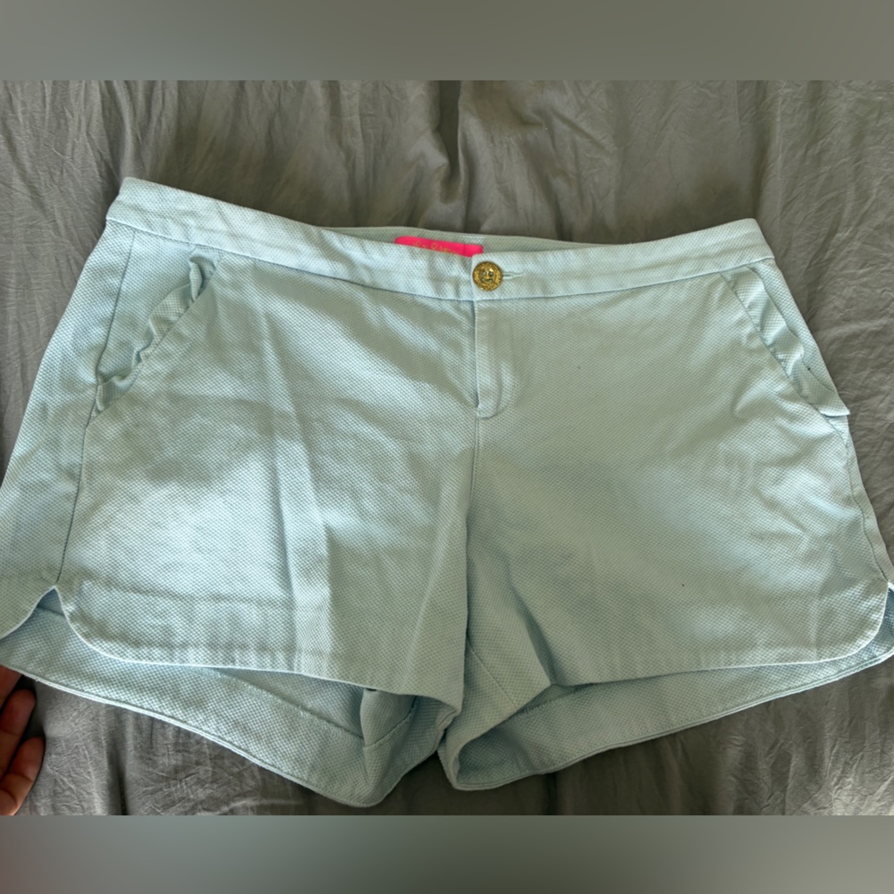 Lilly Pulitzer Sky Blue Textured Shorts